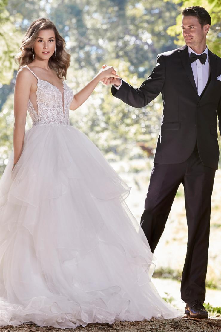 Heavenly Wedding Dress with Tiered Ruffle Skirt Remi
