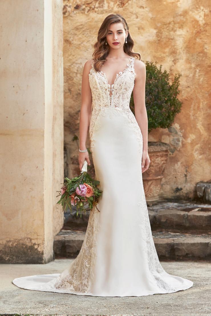 Sumptuous Wedding Gown with Plunging V-Neckline Rayna