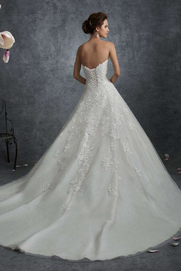 Angelic A-Line Wedding Gown with Cascading Lace Orion
