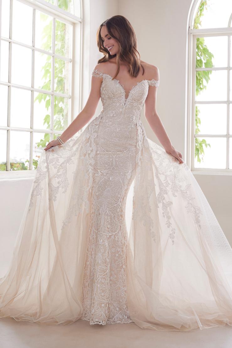 Unique Lace Two-Piece Wedding Gown Diamond