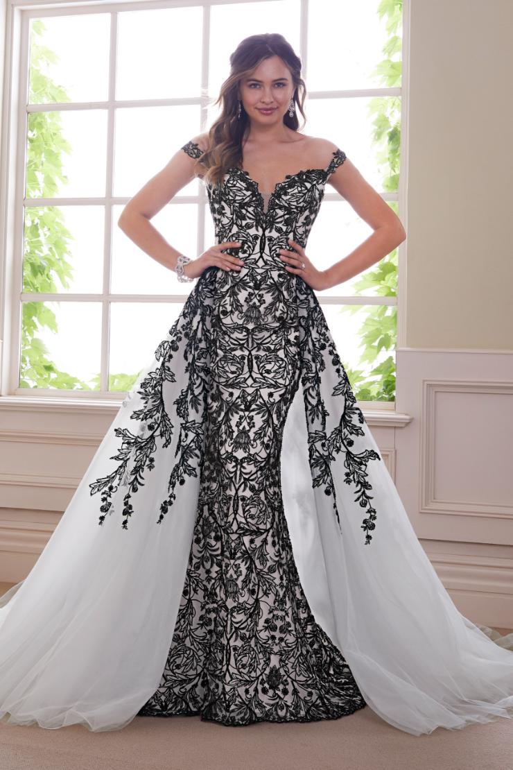 Unforgettable Lace Two-Piece Wedding Gown Obsidian