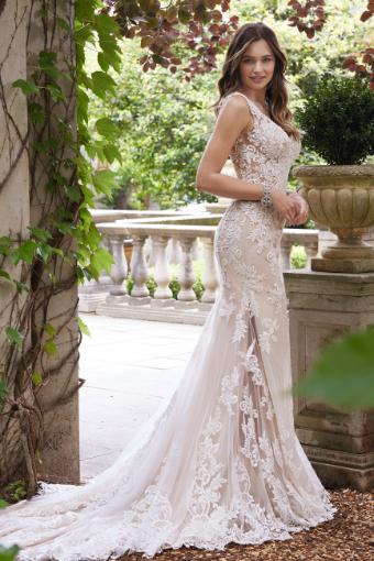 Vintage Lace Fit and Flare Wedding Gown Ametrine