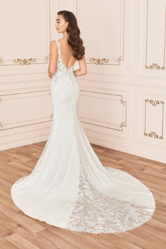 Floral Wedding Dress with Plunging Neckline Laura