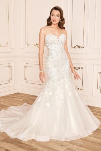 Shimmering Strapless Lace Wedding Gown Emilia