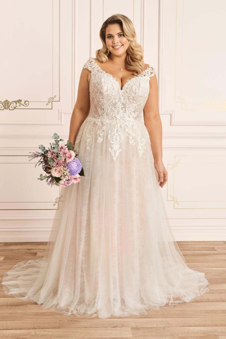 Romantic A-Line Dress with Cap Sleeves Kaydence