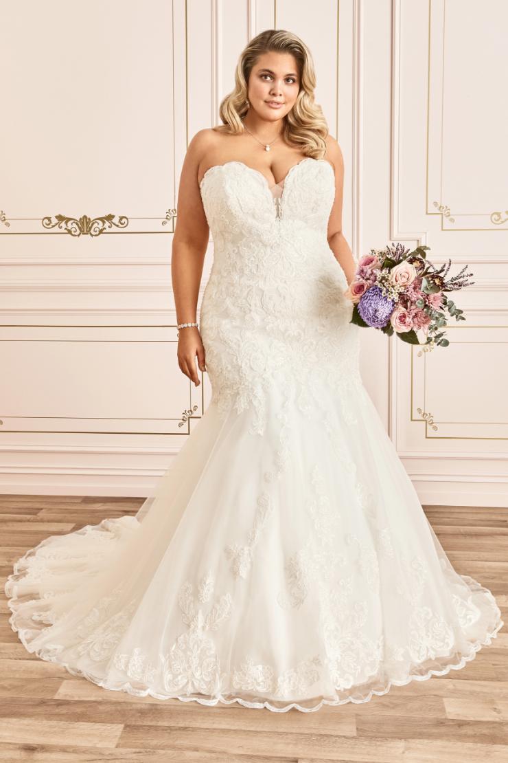 Strapless Bridal Gown with Hand-Beaded Lace Zoey