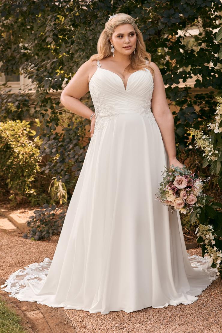Ethereal Dreamy Chiffon A-Line Wedding Gown Georgina