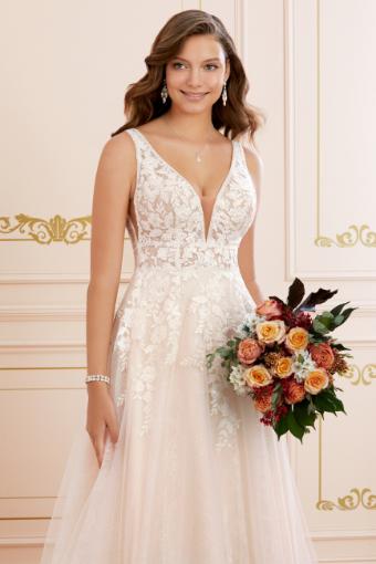 Modern Bohemian Floral Lace Wedding Dress Annika
