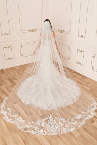 Graceful Soft Tulle Veil with Lace Details