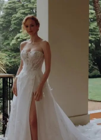 Princess Ball Gown Wedding Dress with 3D Lace Mia $1 autoplay loop mute thumbnail