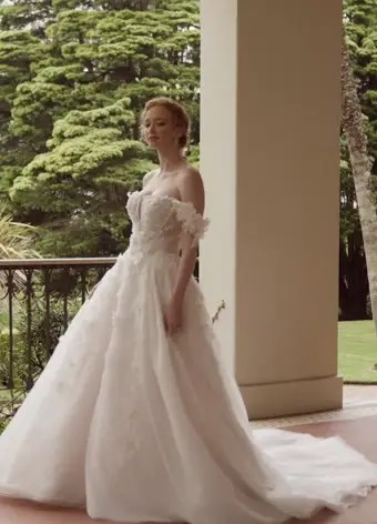 Royal Wedding Gown with Floral Details Blossom $1 autoplay loop mute thumbnail