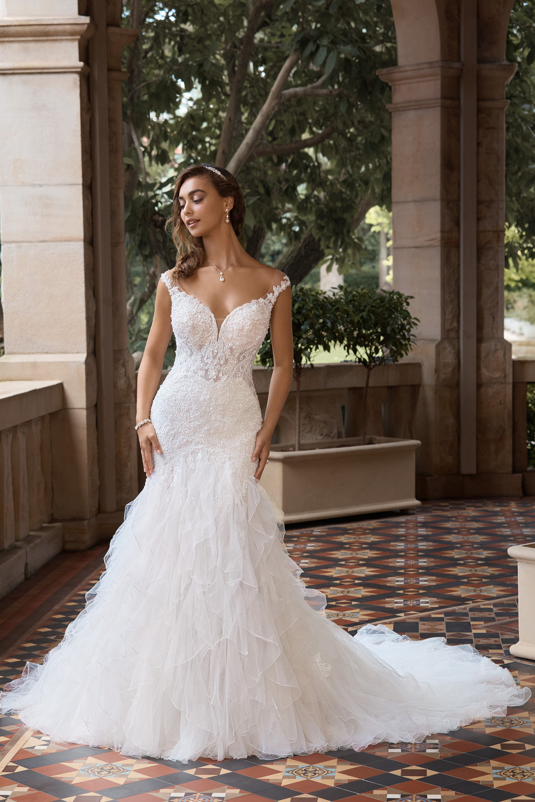 Elegant Vintage Fit and Flare Wedding Dress Wyatt $4 autoplay loop mute thumbnail