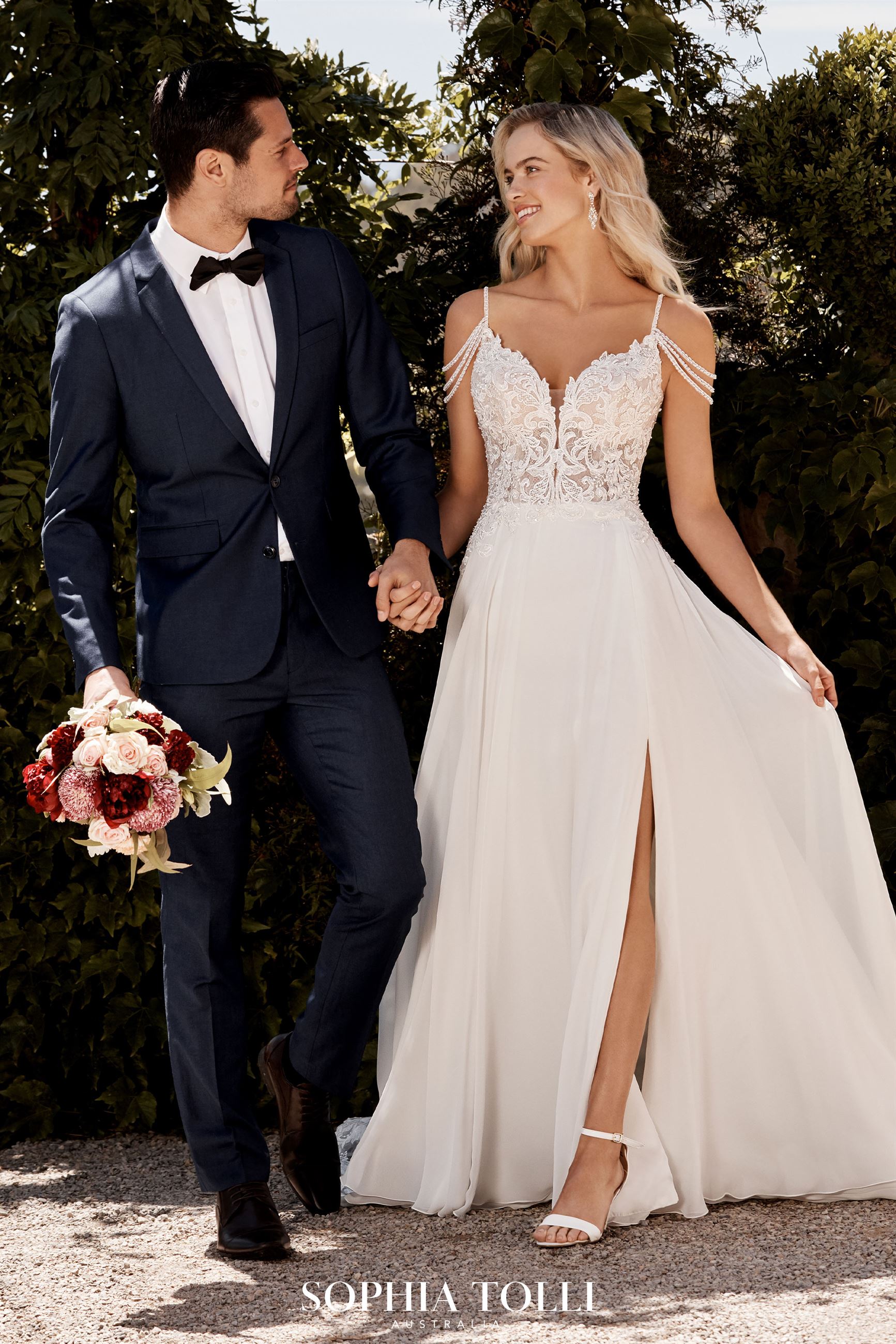 Modest Sweetheart Neck Lace Bridal Dress Beach Wedding Dresses With Sl –  SheerGirl