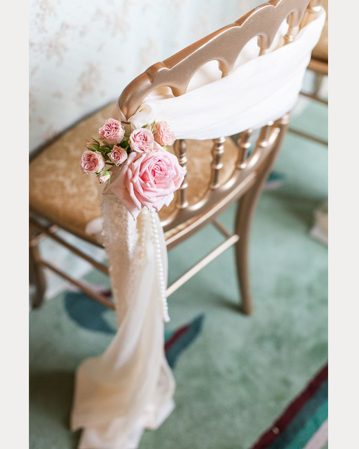 12 Beautifully Draped Fabric Wedding Chair Ideas ~ we ❤ this! moncheribridals.com