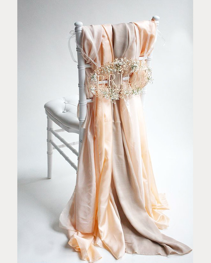 12 Beautifully Draped Fabric Wedding Chair Ideas ~ we ❤ this! moncheribridals.com