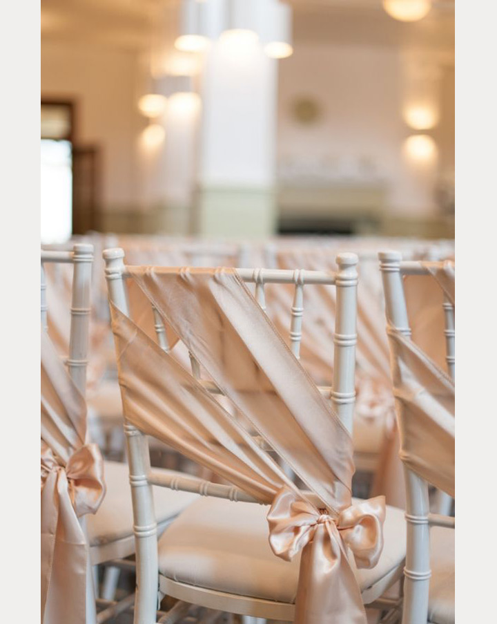 12 Beautifully Draped Fabric Wedding Chair Ideas ~ we ❤ this! moncheribridals.com