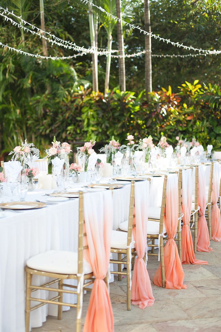 12 Beautifully Draped Fabric Wedding Chair Ideas ~ we ❤ this! moncheribridals.com