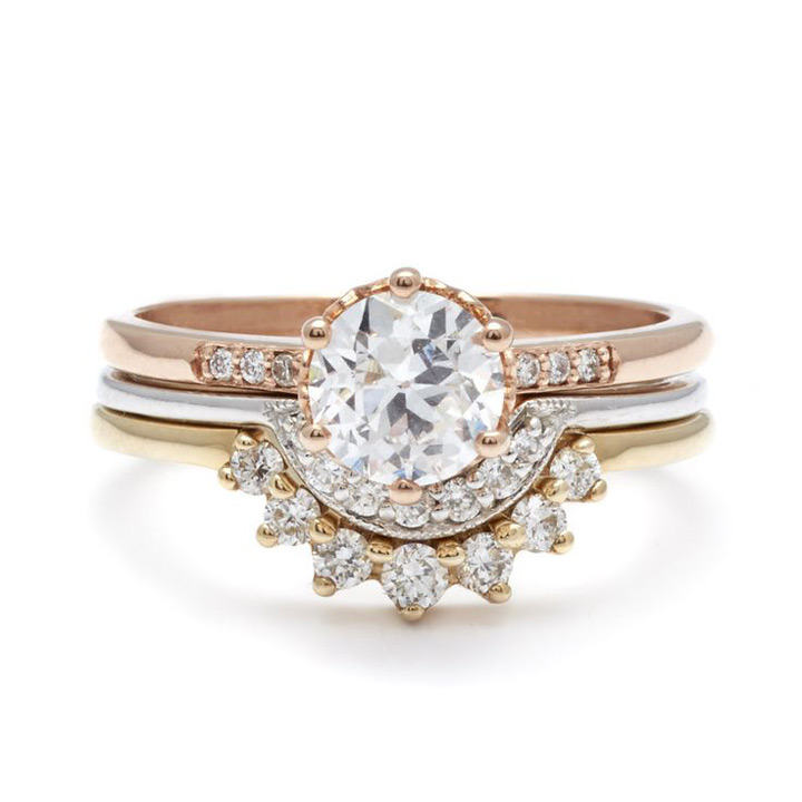 Stacked Wedding Ring Styles That'll Leave You Breathless ~ we ♥ this! moncheribridals.com