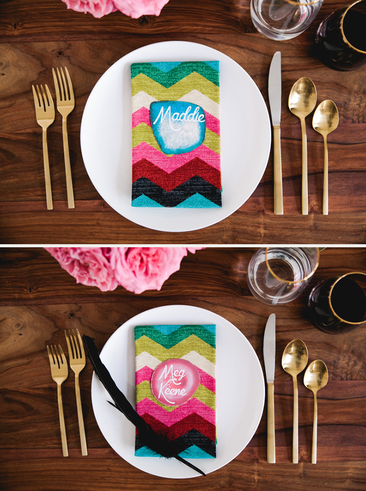 agate wedding decor