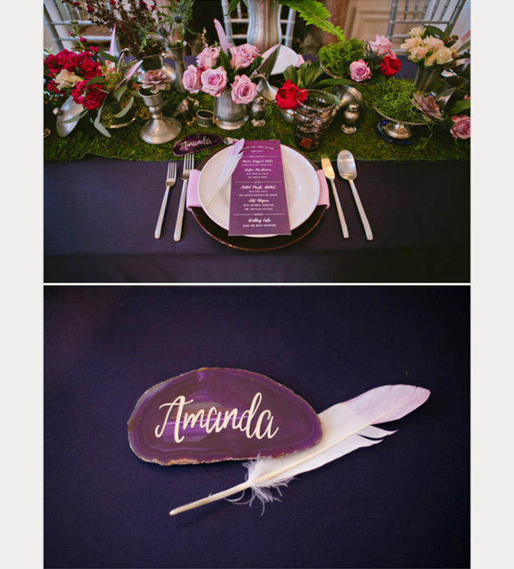 agate place cards