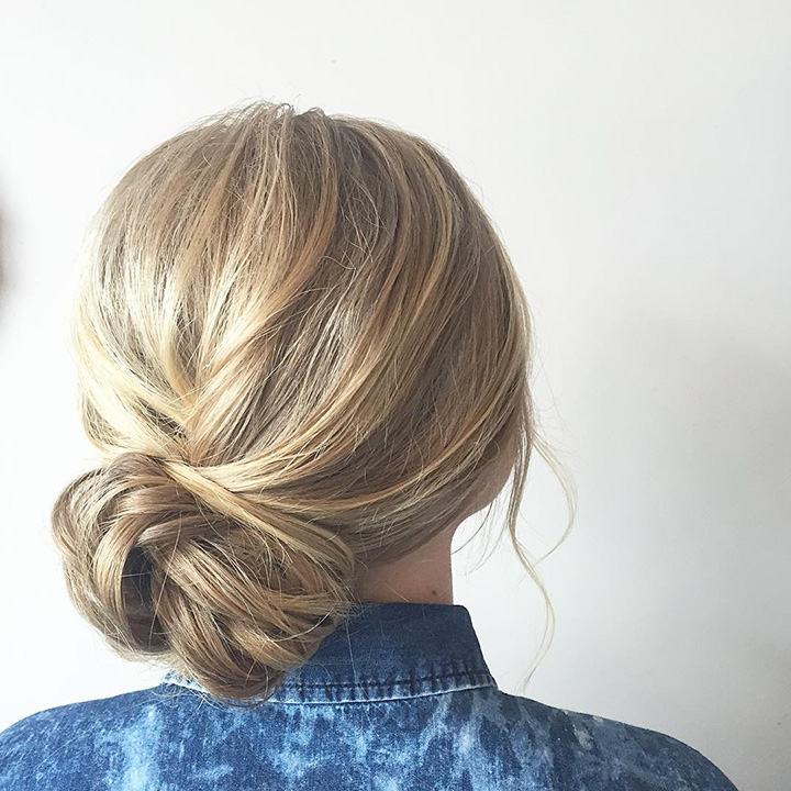 low updo ~ we ❤ this! moncheribridals.com