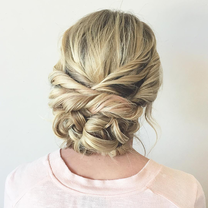 twisted updo ~ we ❤ this! moncheribridals.com