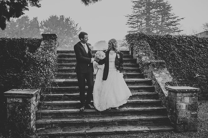 Silver, Pale Pink & White Palette Creates A Winter Sparkle Theme For This English Wedding
