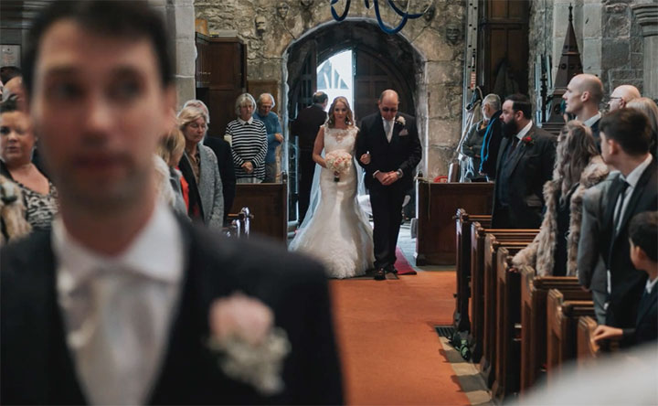 Silver, Pale Pink & White Palette Creates A Winter Sparkle Theme For This English Wedding