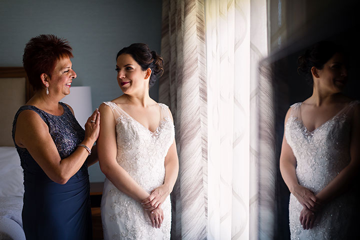 Stunning Bride Wears Sophia Tolli Fit & Flare Dress "Monaco"