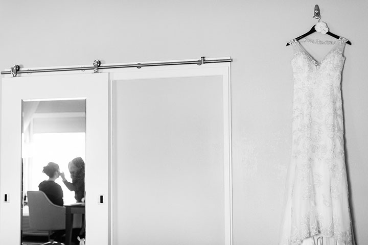 Stunning Bride Wears Sophia Tolli Fit & Flare Dress "Monaco"
