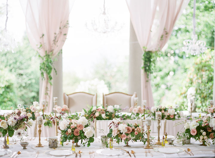Dreamy Draped Wedding At Hycroft Manor