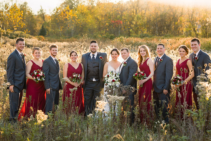 Stunning Bride Wears Sophia Tolli Fit & Flare Dress "Monaco"