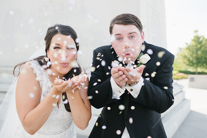 Beaming Bride Looks Stunning In Sophia Tolli "Fellini"