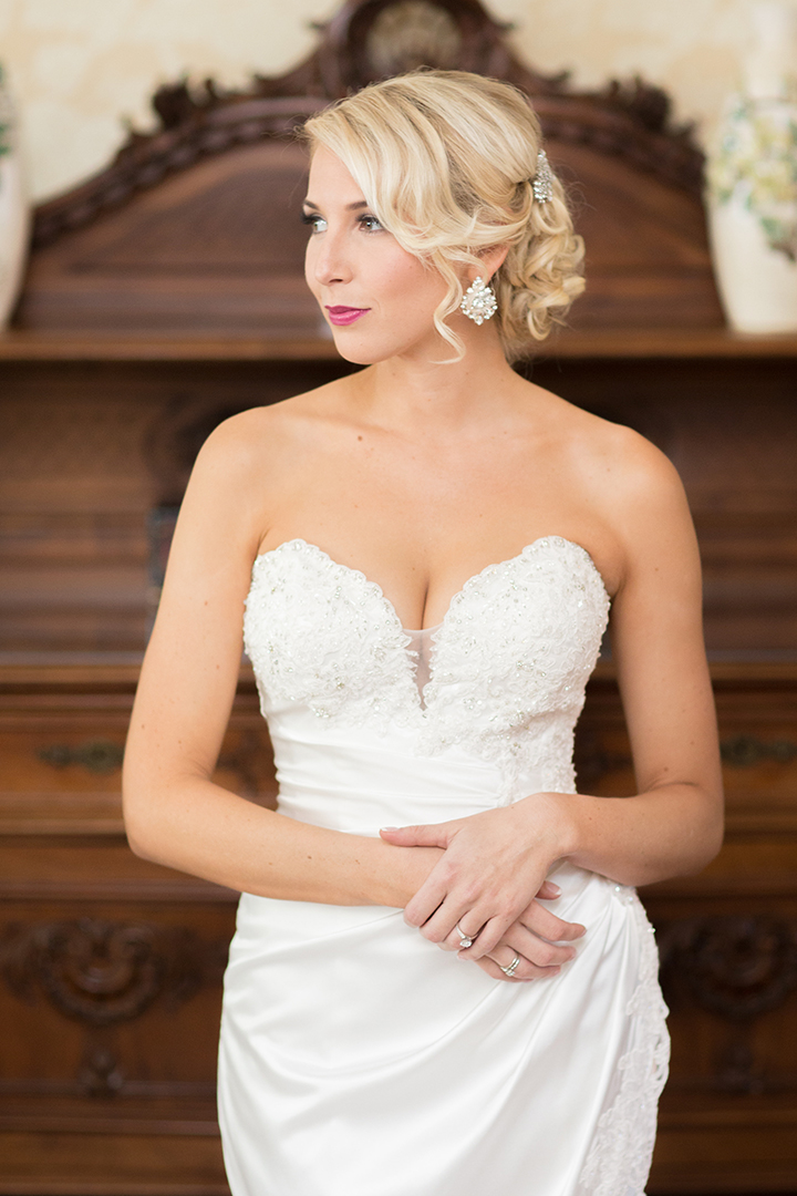 Sexy Bride With Classic Updo Is Stunning in Sophia Tolli "Morrigan"