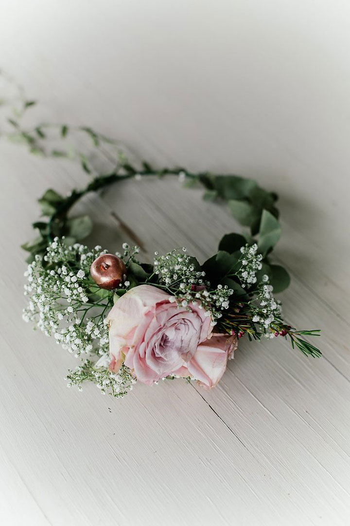 Double Rose Floral Crown for the Bridesmaids