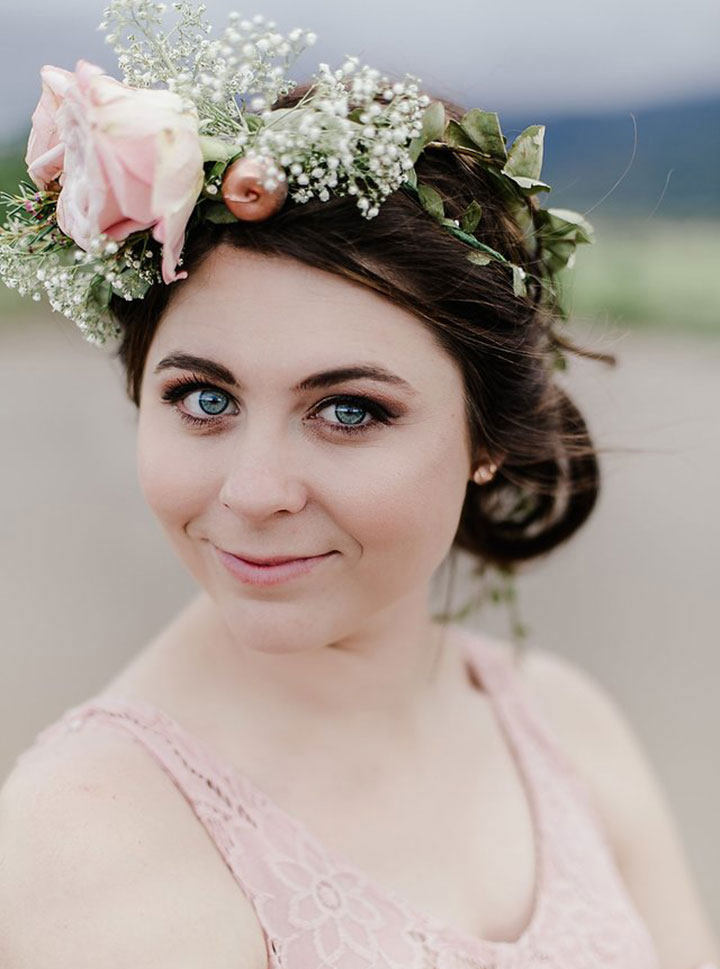 Double Rose Floral Crown for the Bridesmaids