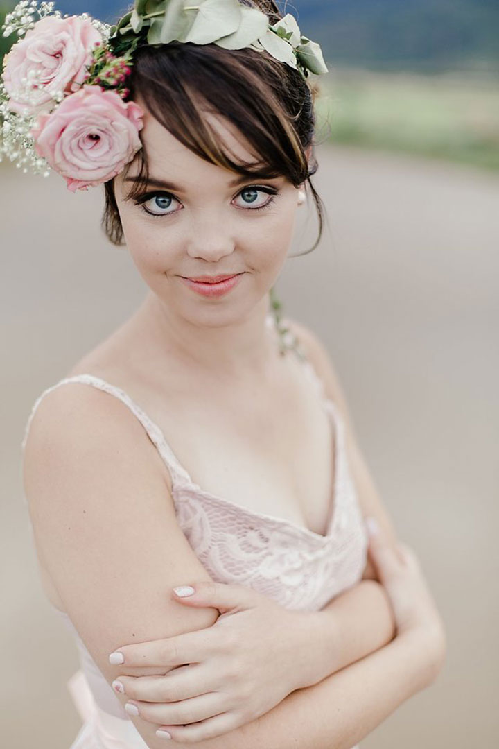 Double Rose Floral Crown for the Bridesmaids