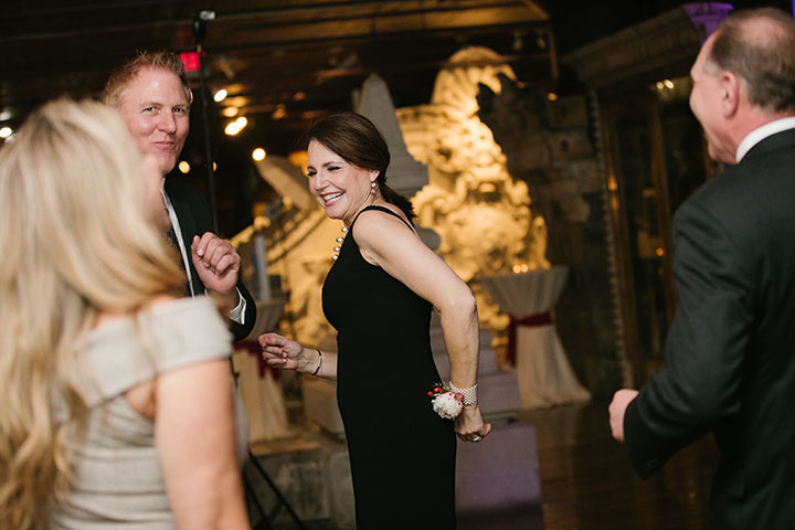 Ballerina Bun + Red Lip + "Andria" = Winter Wedding Perfection