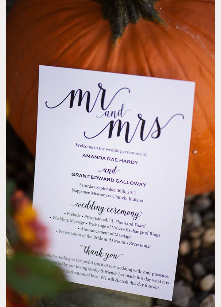 Bride Wears Sophia Tolli "Margot" For Her Early Autumn Wedding In Indiana 