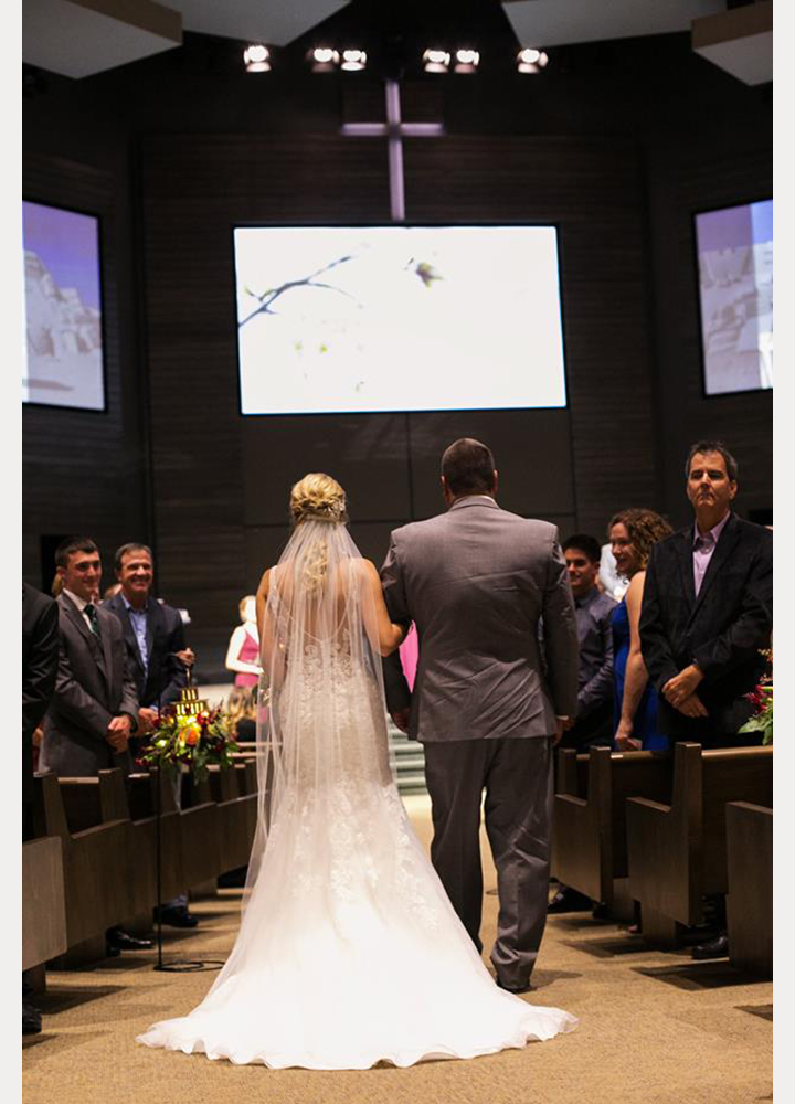 Bride Wears Sophia Tolli "Margot" For Her Early Autumn Wedding In Indiana 