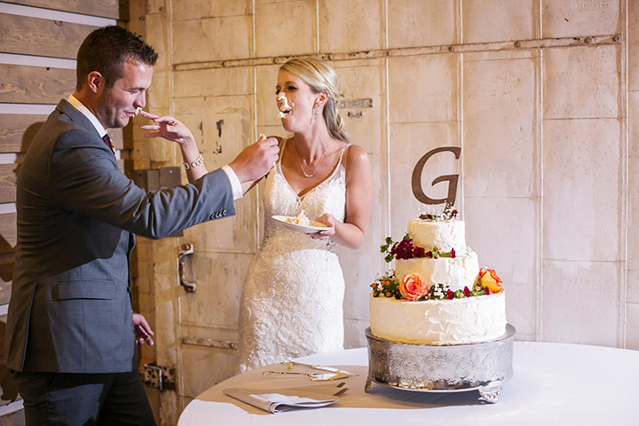 Bride Wears Sophia Tolli "Margot" For Her Early Autumn Wedding In Indiana 