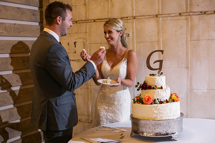 Bride Wears Sophia Tolli "Margot" For Her Early Autumn Wedding In Indiana 