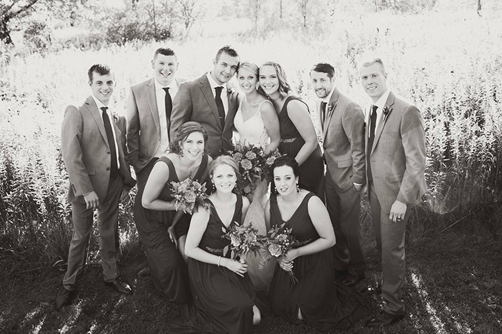 Bride Wears Sophia Tolli "Margot" For Her Early Autumn Wedding In Indiana 