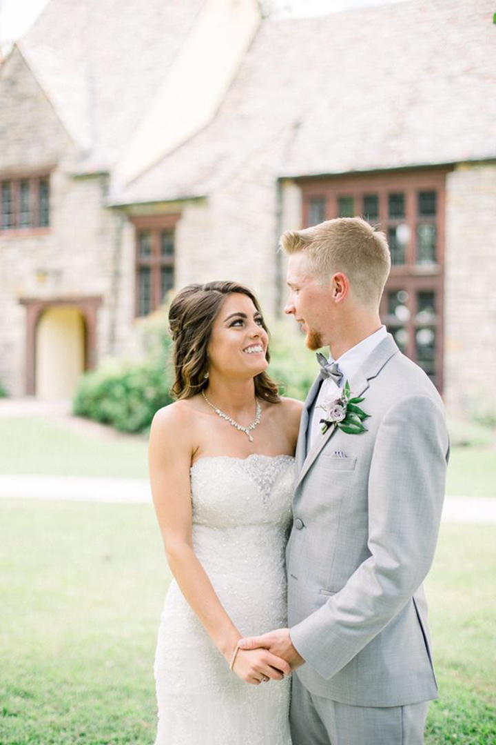 July Bride Looks Phenomenal In Fit & Flare Sophia Tolli "Alouette"