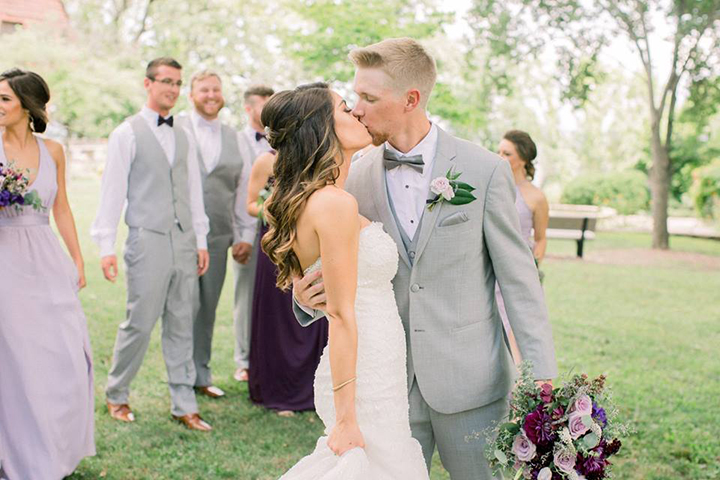July Bride Looks Phenomenal In Fit & Flare Sophia Tolli "Alouette"