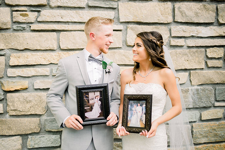 July Bride Looks Phenomenal In Fit & Flare Sophia Tolli "Alouette"