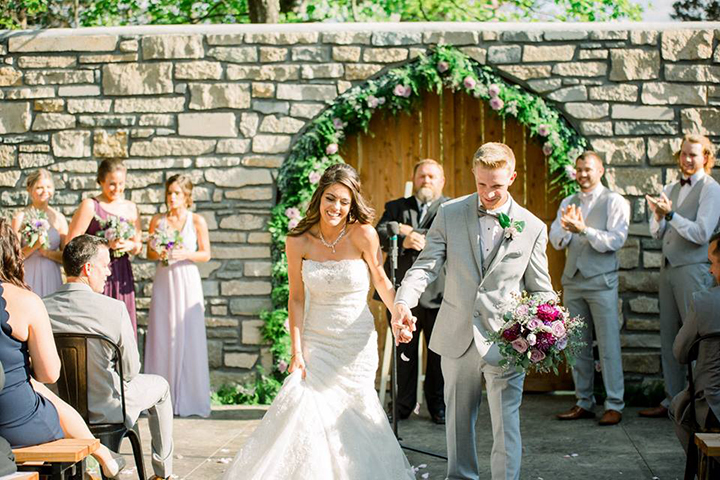 July Bride Looks Phenomenal In Fit & Flare Sophia Tolli "Alouette"