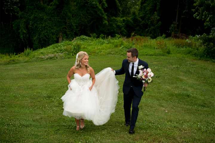 Adorable Bride Wears Sophia Tolli "Prinia" For Her Summer Wedding