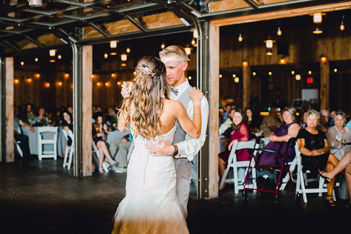 July Bride Looks Phenomenal In Fit & Flare Sophia Tolli "Alouette"