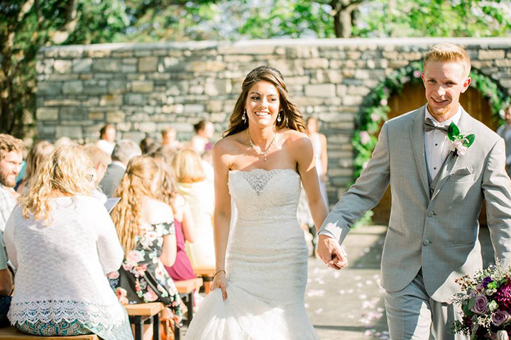 July Bride Looks Phenomenal In Fit & Flare Sophia Tolli "Alouette"